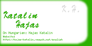 katalin hajas business card
